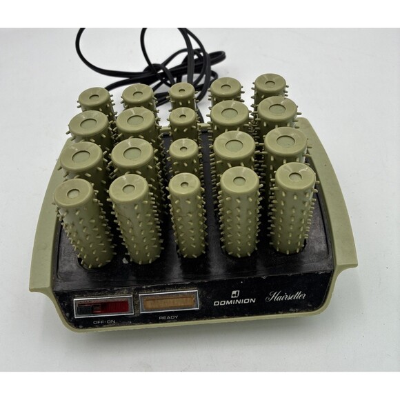 Vintage Dominion Hair Setter Travel Compact Hot Rollers Curlers  Model 1871 - Picture 2 of 6
